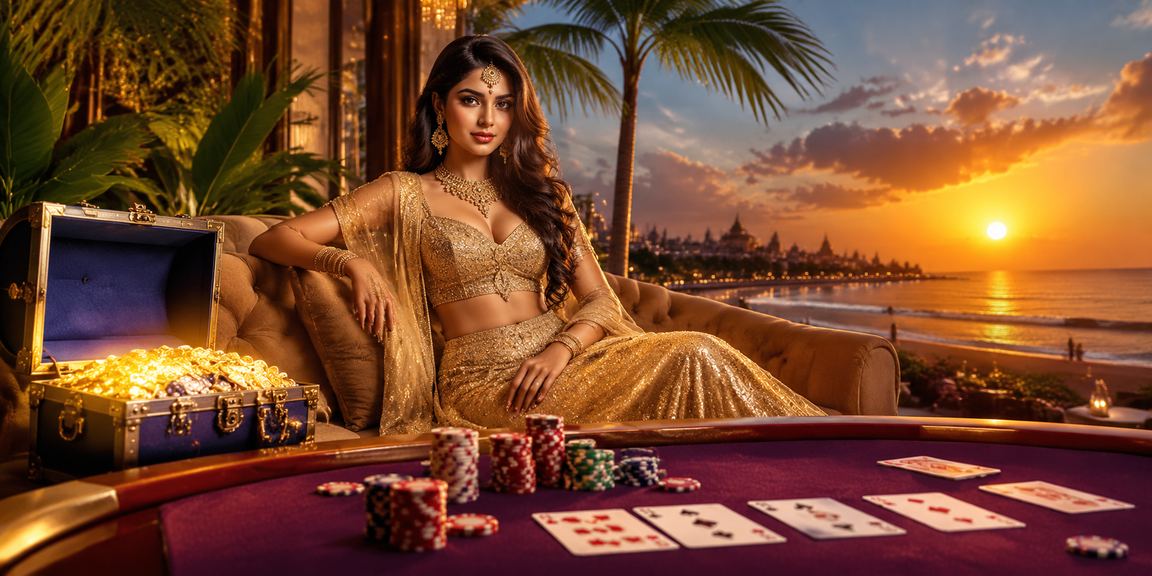 Teen Patti card game table with players in action