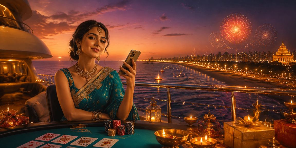 Indian VIP player enjoying mobile sports betting with tablet